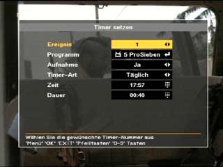 Aufnahme-Timer